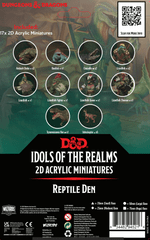 D&D Idols of the Realms 2D Miniatures - Scales and Tails Reptile Den